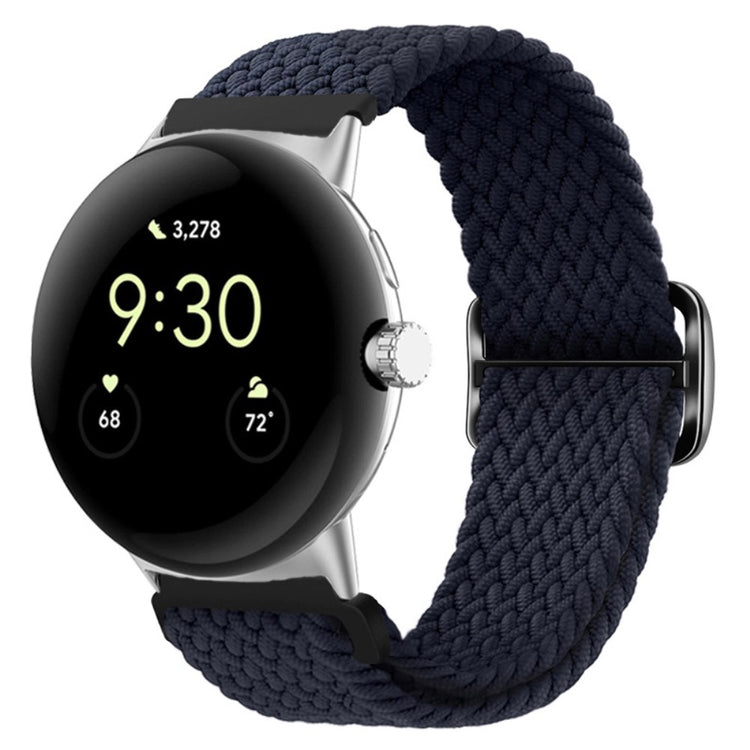 Mega smuk Google Pixel Watch Nylon Rem - Sort#serie_21