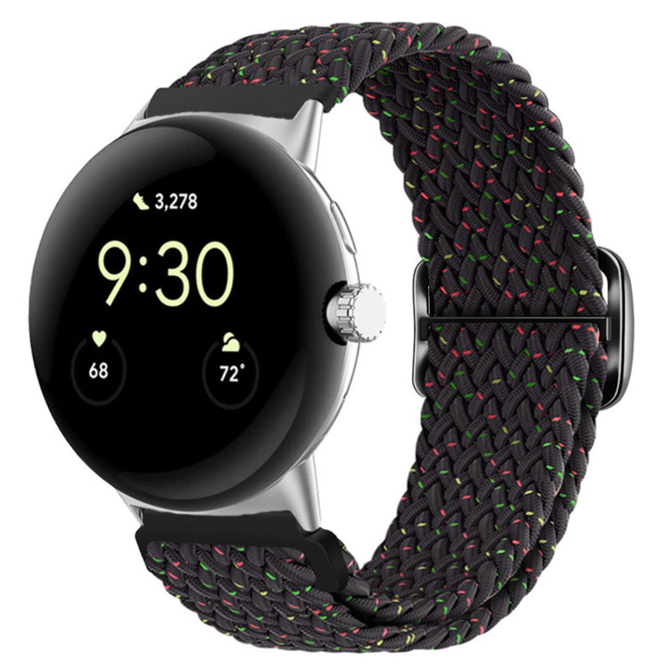 Mega smuk Google Pixel Watch Nylon Rem - Sort#serie_25