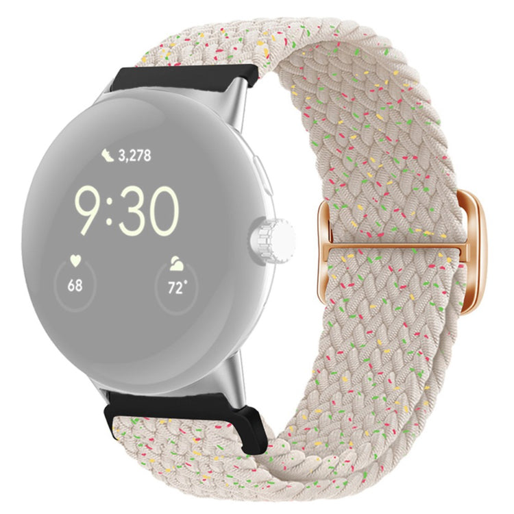 Mega smuk Google Pixel Watch Nylon Rem - Hvid#serie_26