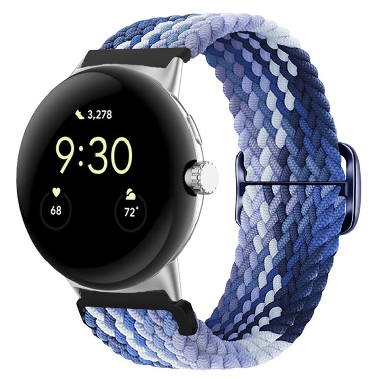 Mega smuk Google Pixel Watch Nylon Rem - Blå#serie_3