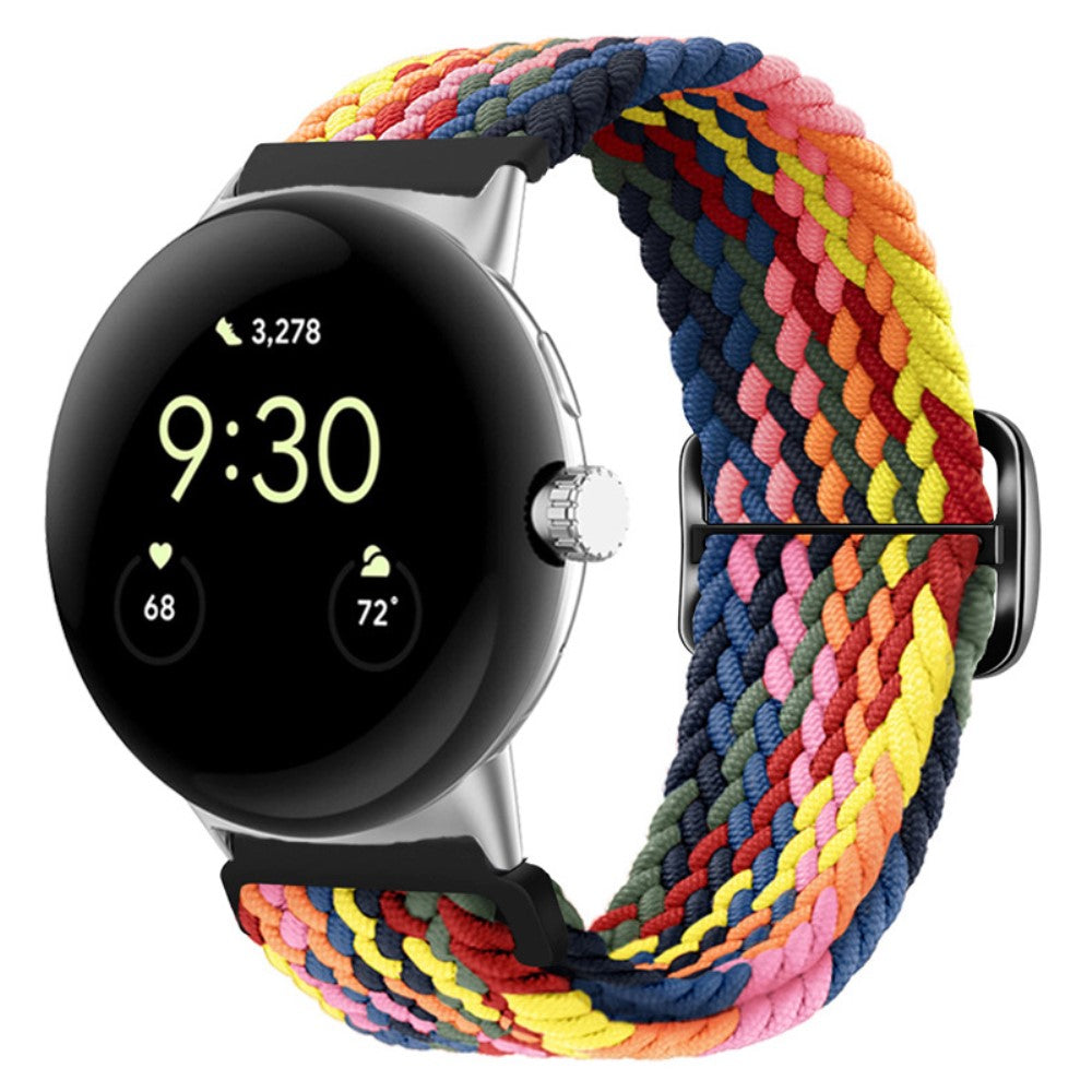 Mega smuk Google Pixel Watch Nylon Rem - Flerfarvet#serie_9