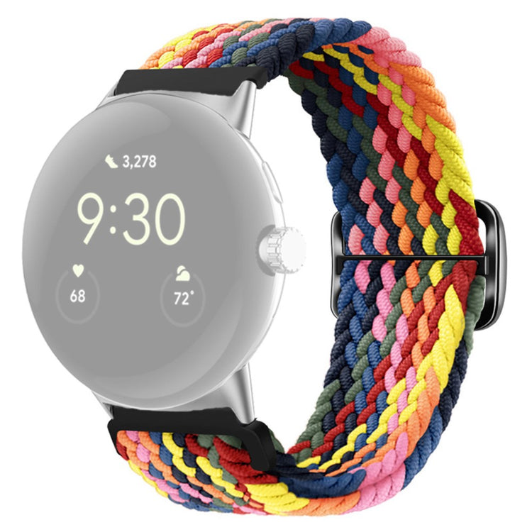 Mega smuk Google Pixel Watch Nylon Rem - Flerfarvet#serie_9