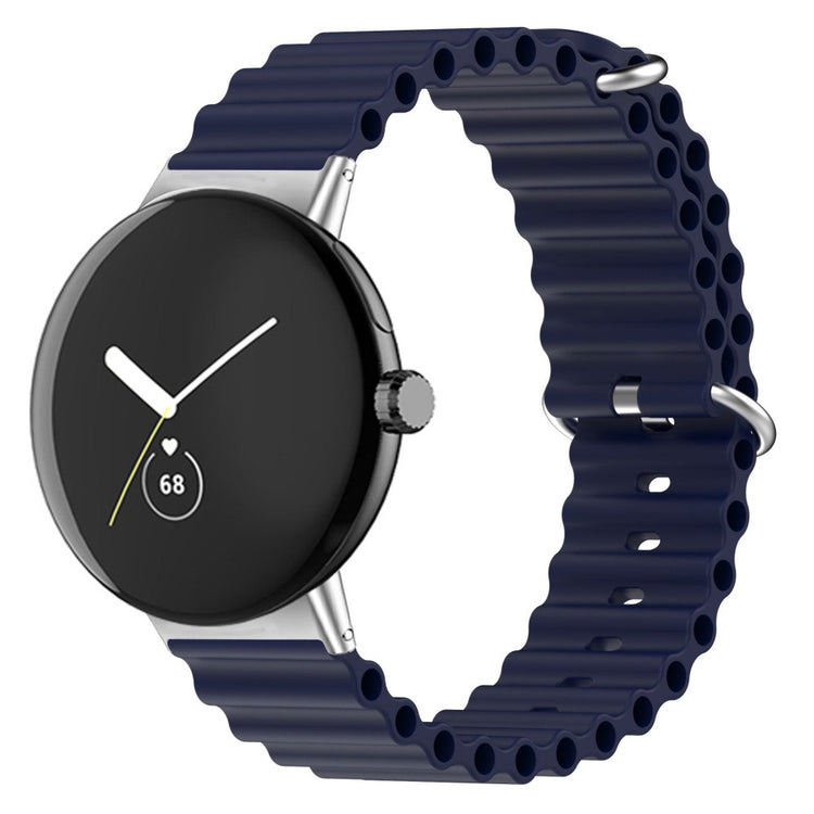 Meget sejt Google Pixel Watch Silikone Rem - Blå#serie_7