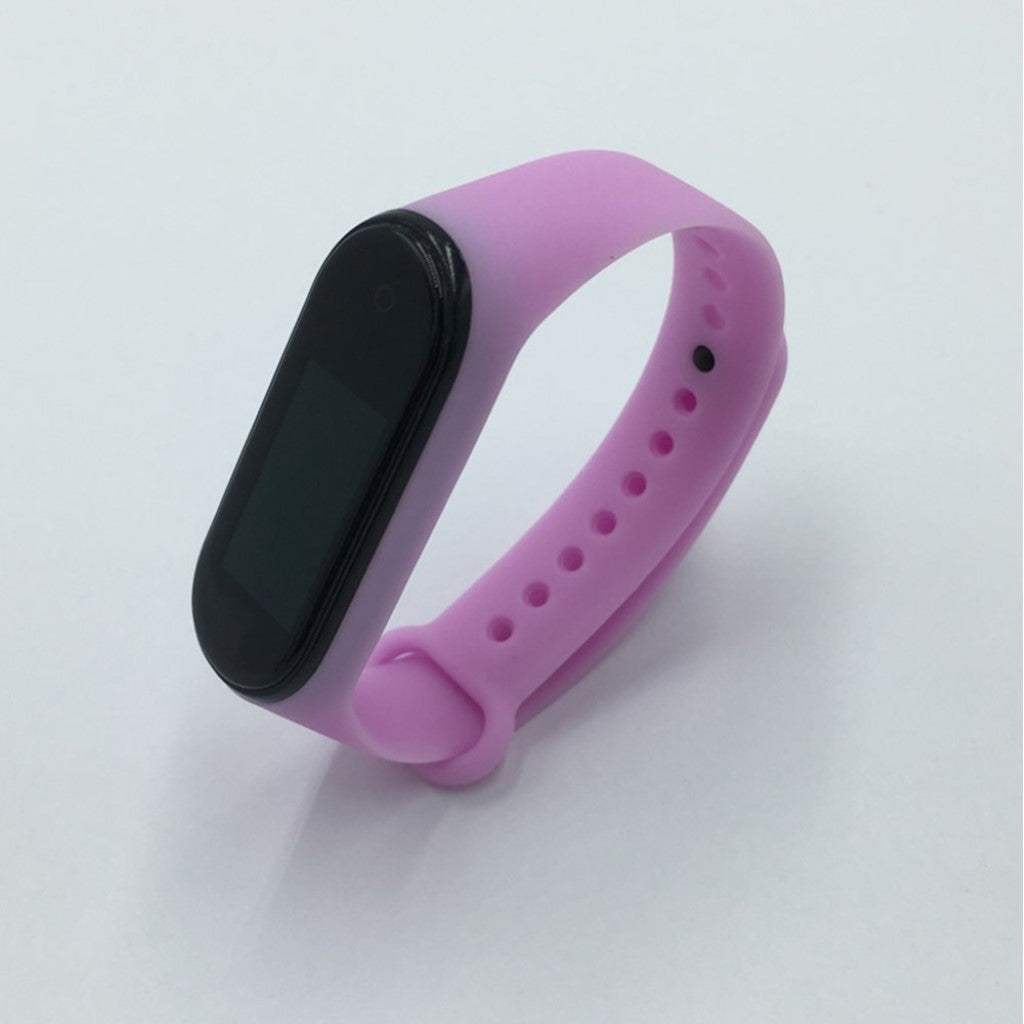 Fed Xiaomi Mi Band 3 / Xiaomi Mi Smart Band 4 Silikone Rem - Lilla#serie_6