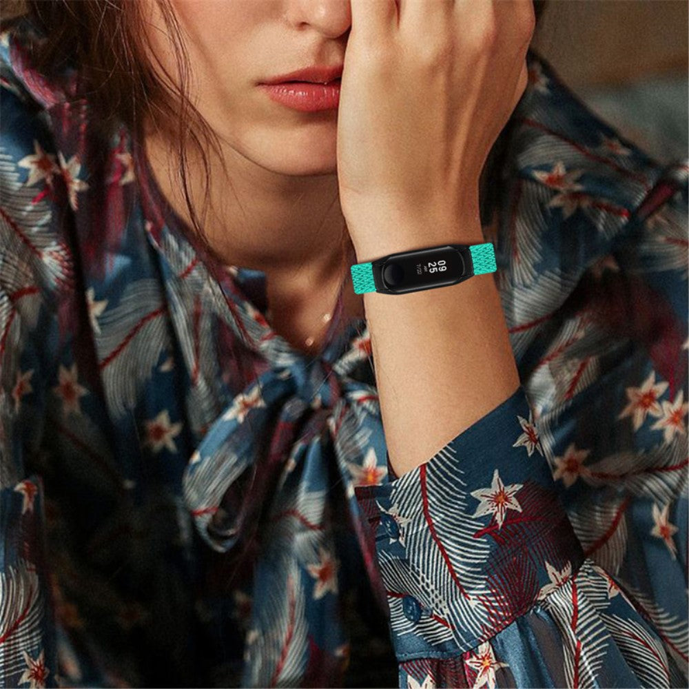 Godt Xiaomi Mi Smart Band 6 / Xiaomi Mi Band 5 Stof Urrem - Grøn#serie_10