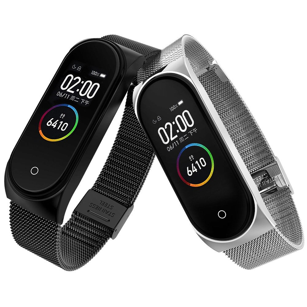 Eminent Xiaomi Mi Smart Band 4 / Xiaomi Mi Band 3 Metal Rem - Sølv#serie_1