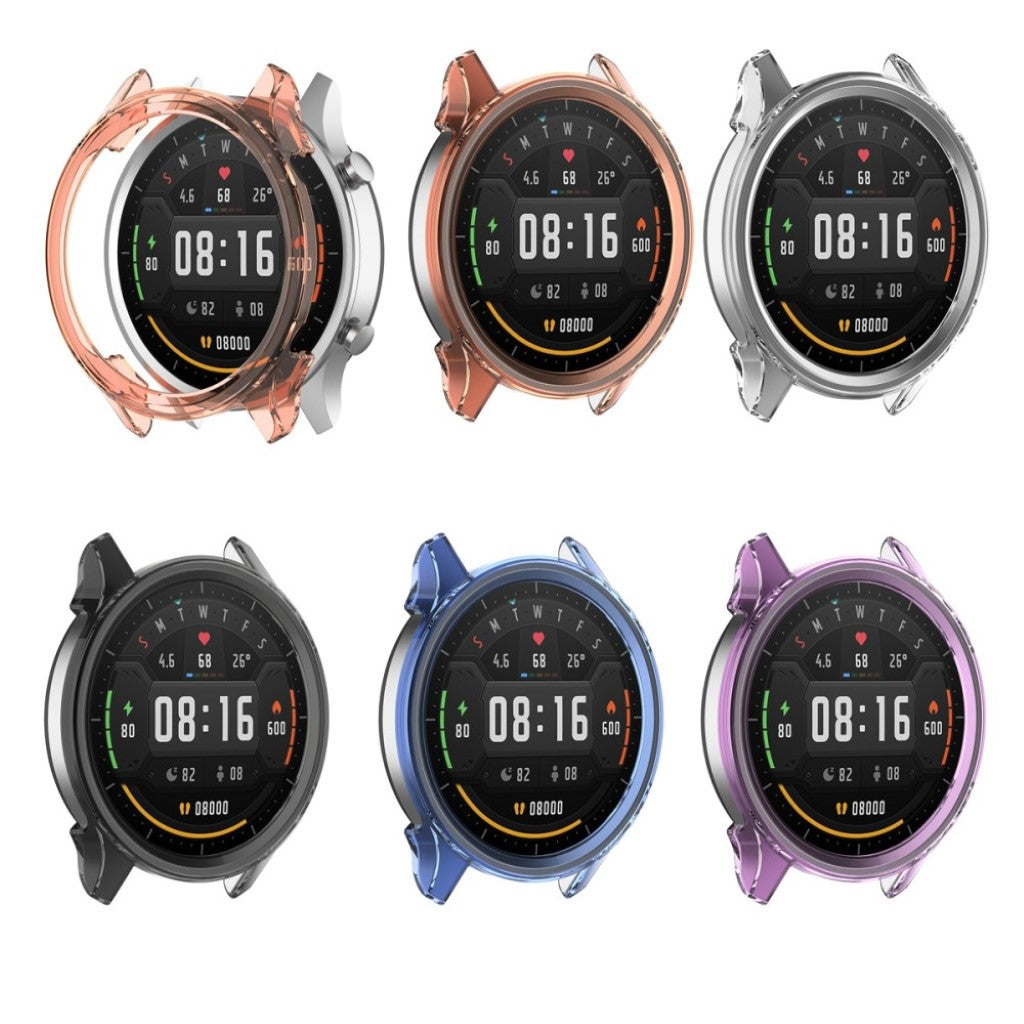 Xiaomi Watch Color Gennemsigtig Silikone Bumper  - Blå#serie_4