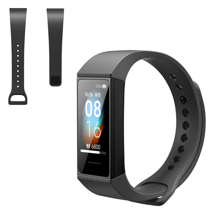 Mega holdbart Xiaomi Redmi Watch Silikone Rem - Sort#serie_1