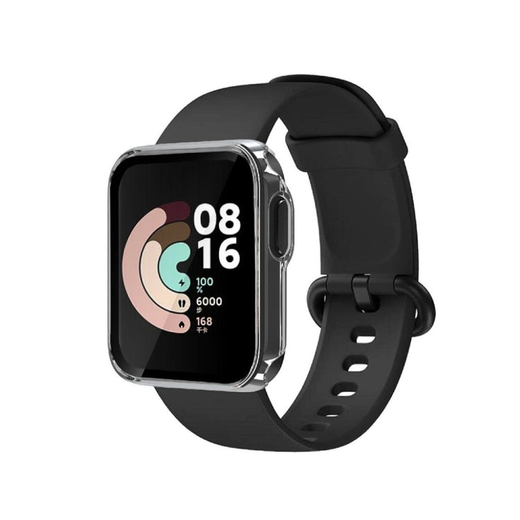 Rigtigt Fed Xiaomi Redmi Watch Silikone og Glas Cover - Gennemsigtig#serie_3