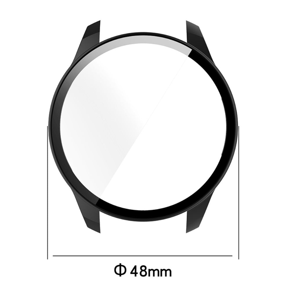 Godt Xiaomi Mi Watch Color Sports Cover med Skærmbeskytter i Plastik og Hærdet Glas - Blå#serie_2