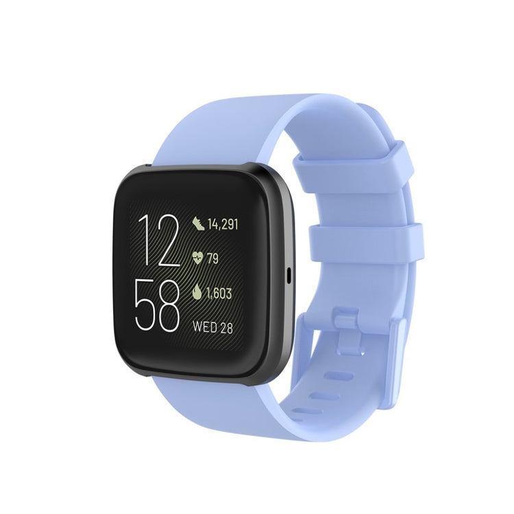 Vildt sejt Fitbit Versa 2 / Fitbit Versa Lite Silikone Rem - Størrelse: S - Blå#serie_10