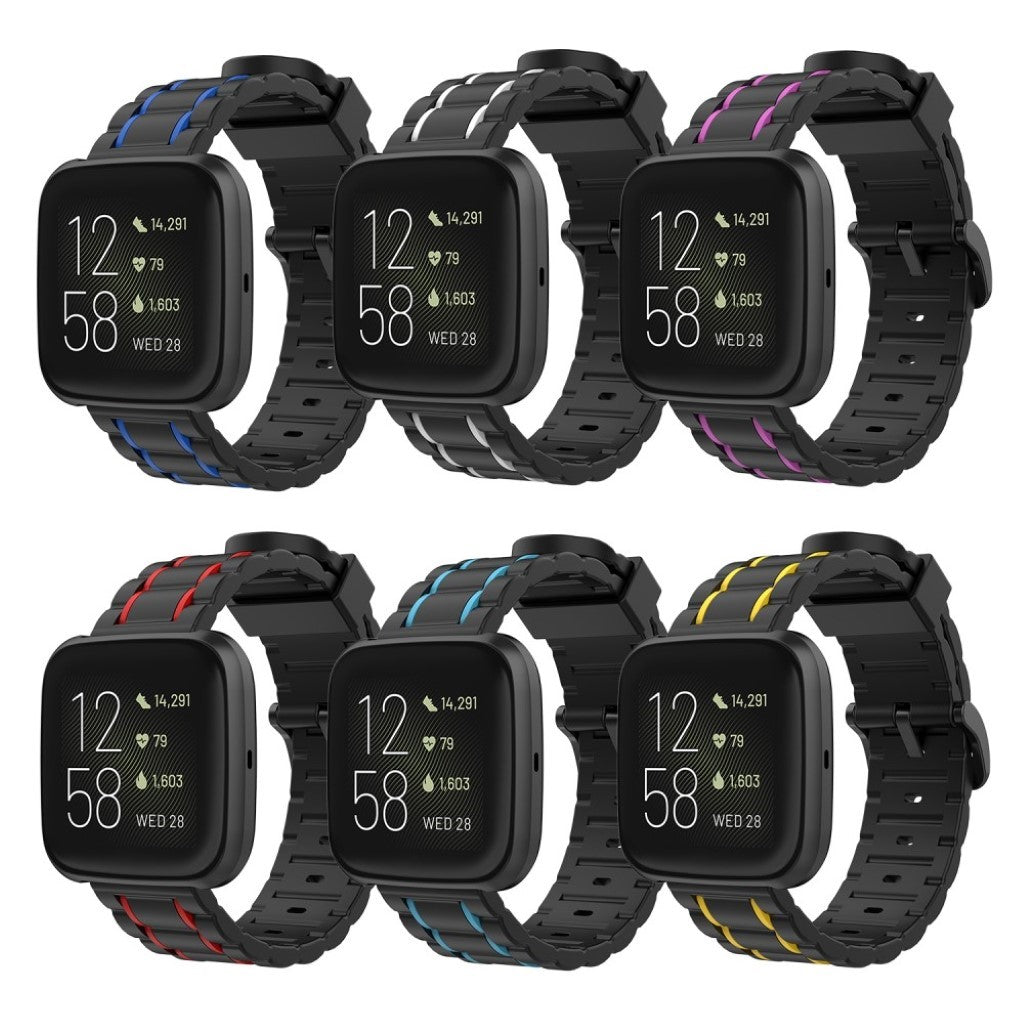 Super flot Fitbit Versa Lite / Fitbit Versa 2 Silikone Rem - Rød#serie_1