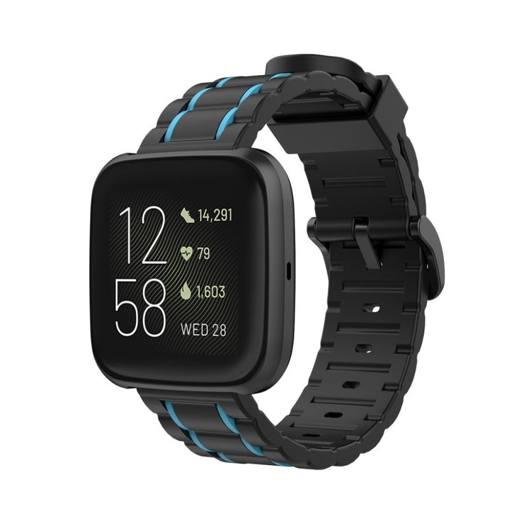 Super flot Fitbit Versa Lite / Fitbit Versa 2 Silikone Rem - Blå#serie_2