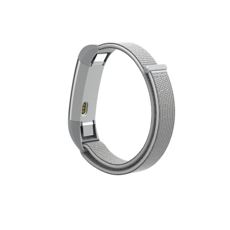 Vildt hårdfør Fitbit Alta HR Nylon Rem - Sølv#serie_5