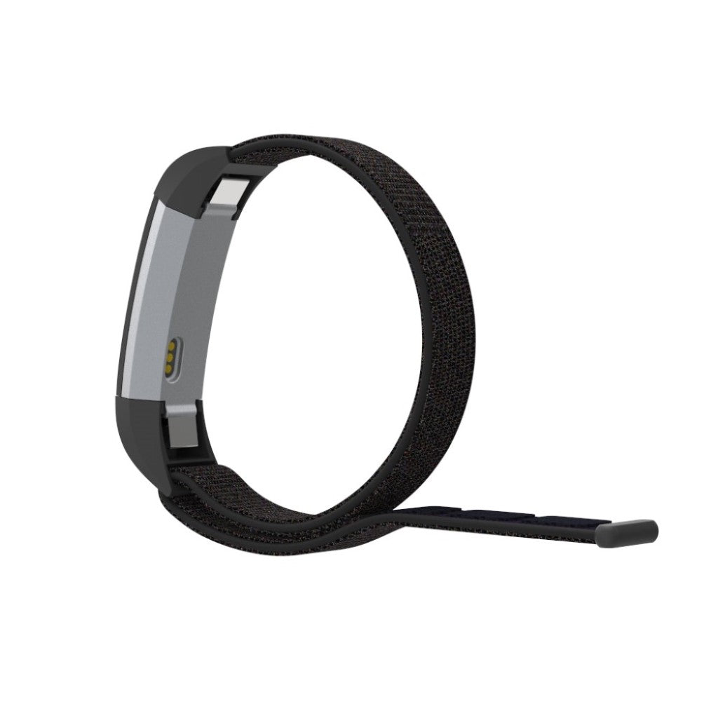 Vildt hårdfør Fitbit Alta HR Nylon Rem - Sort#serie_9