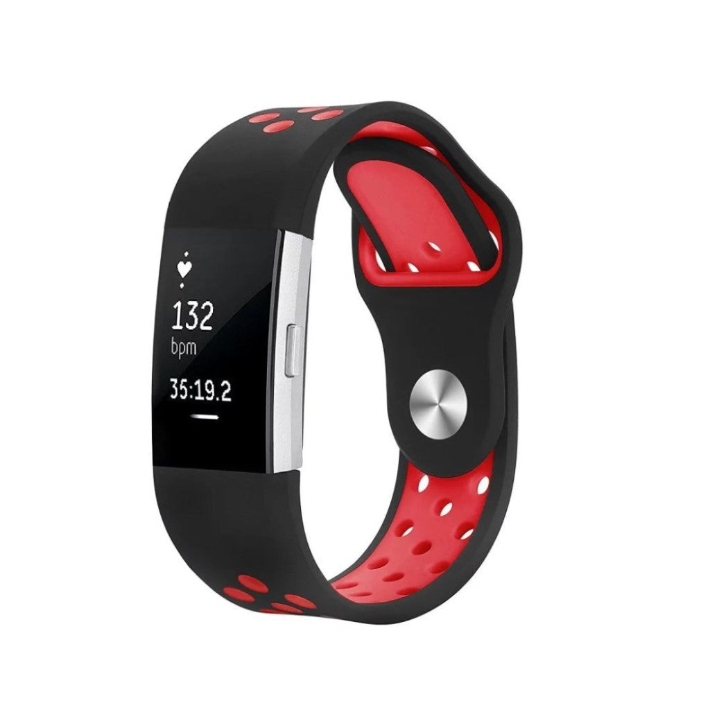 Meget kønt Fitbit Charge 2 Silikone Rem - Sort#serie_2