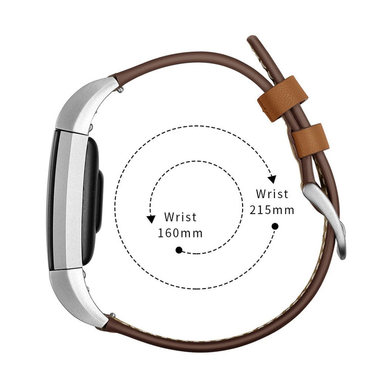 Mega cool Fitbit Charge 2 Ægte læder Rem - Brun#serie_4
