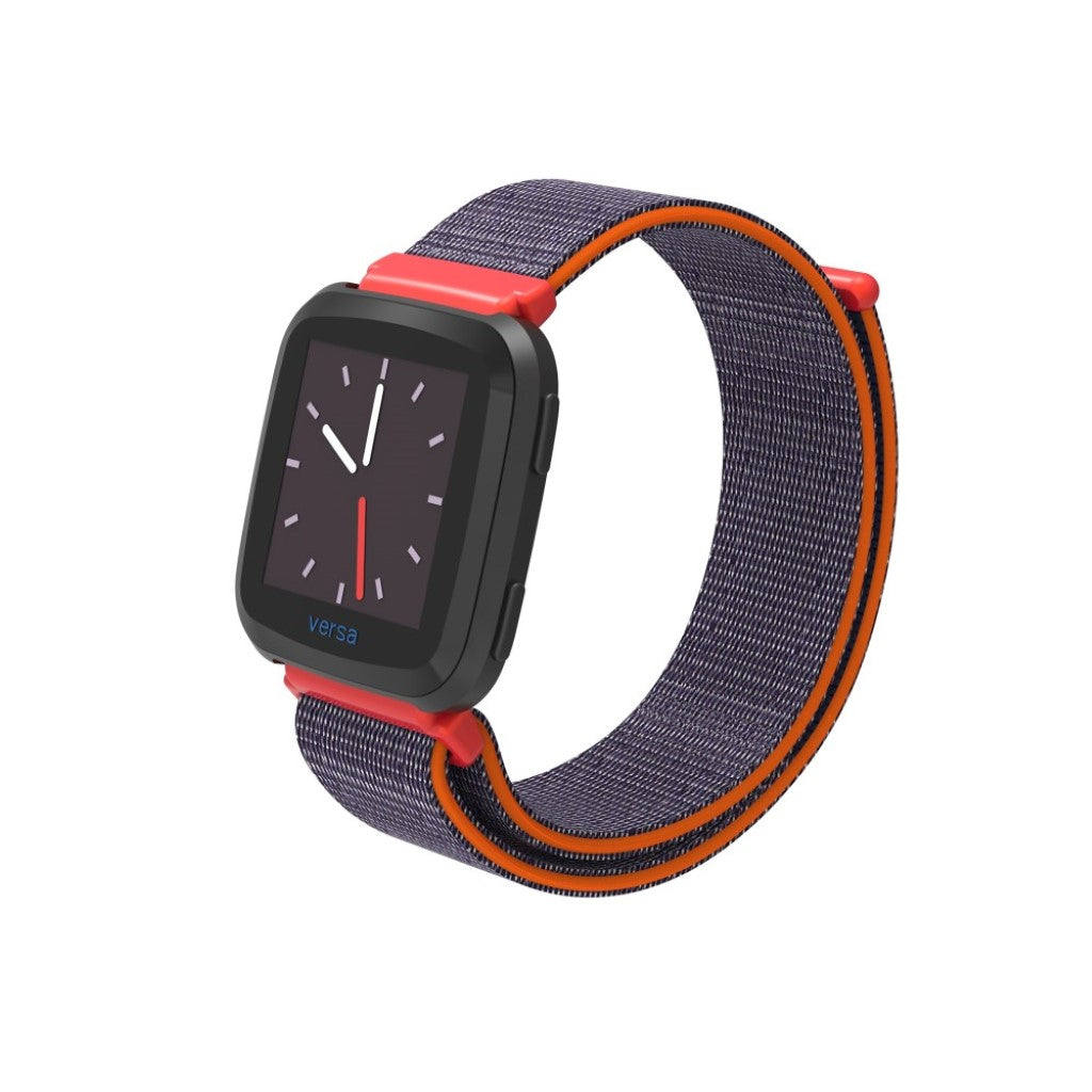 Super hårdfør Fitbit Versa Nylon Rem - Flerfarvet#serie_7