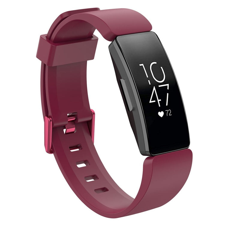 Komfortabel Fitbit Inspire Silikone Rem - Rød#serie_5