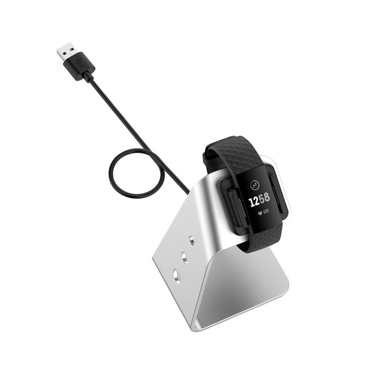 Metal Fitbit Versa 3 / Fitbit Sense Ladestation - Sølv#serie_2