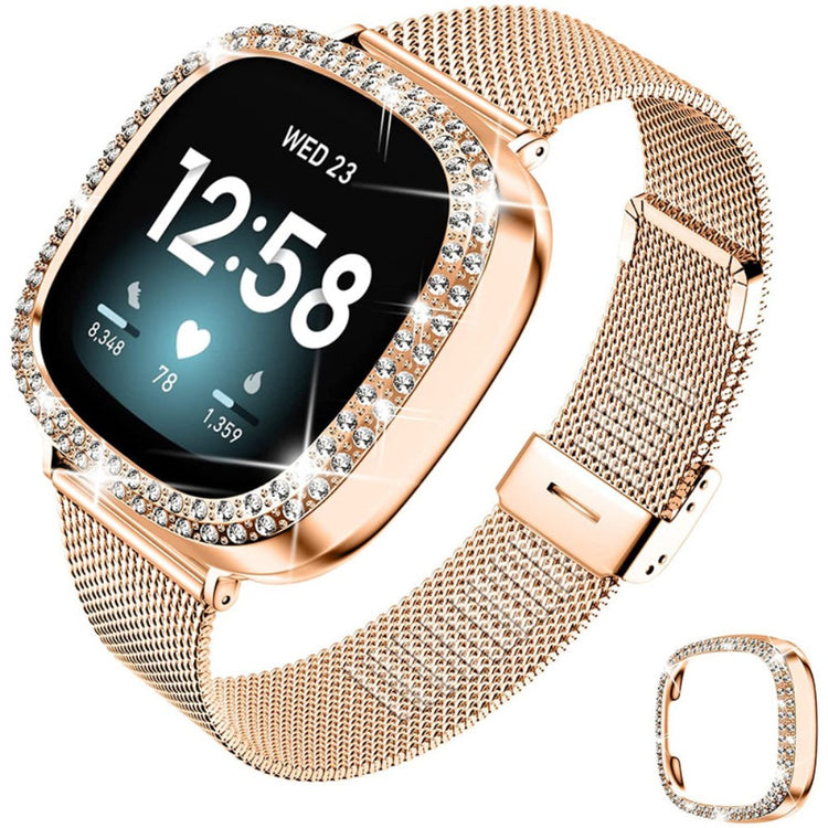 Fitbit Versa 3 Metal Rem - Pink#serie_1