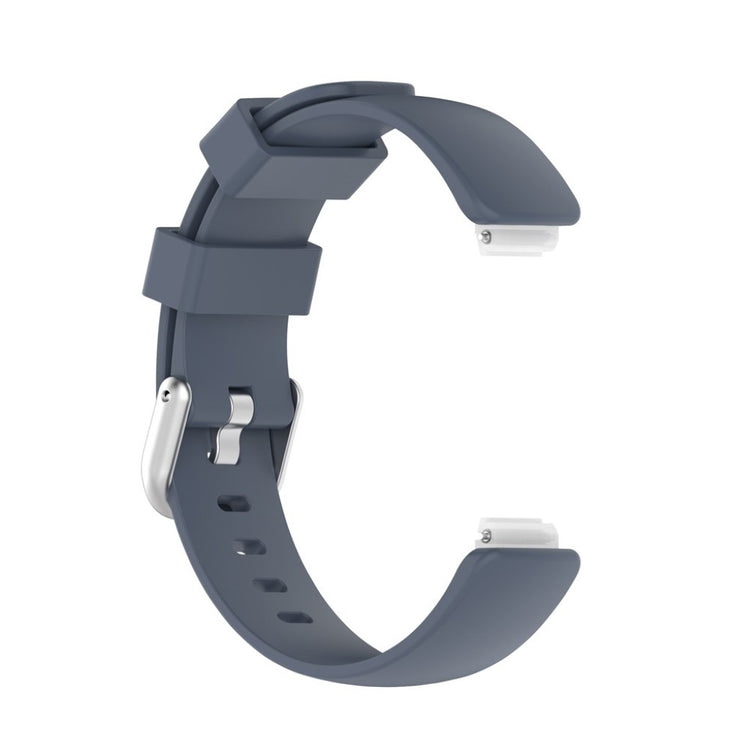 Komfortabel Fitbit Inspire 2 Silikone Rem - Størrelse: L - Sølv#serie_5