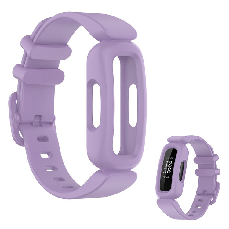 Komfortabel Fitbit Ace 3 / Fitbit Inspire 2 Silikone Rem - Lilla#serie_9