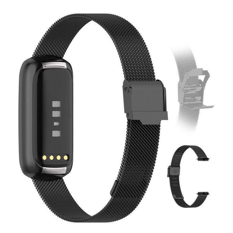 Mega sejt Fitbit Luxe Metal Rem - Sort#serie_1