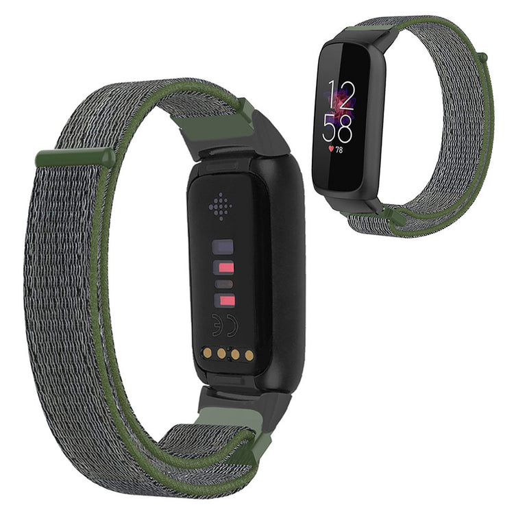 Rigtigt nydelig Fitbit Luxe Nylon Rem - Grøn#serie_5