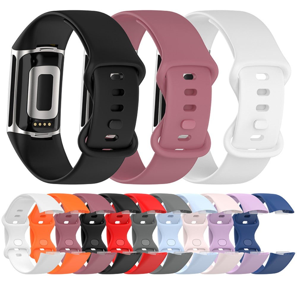 Helt vildt fed Fitbit Charge 5 Silikone Rem - Rød#serie_5