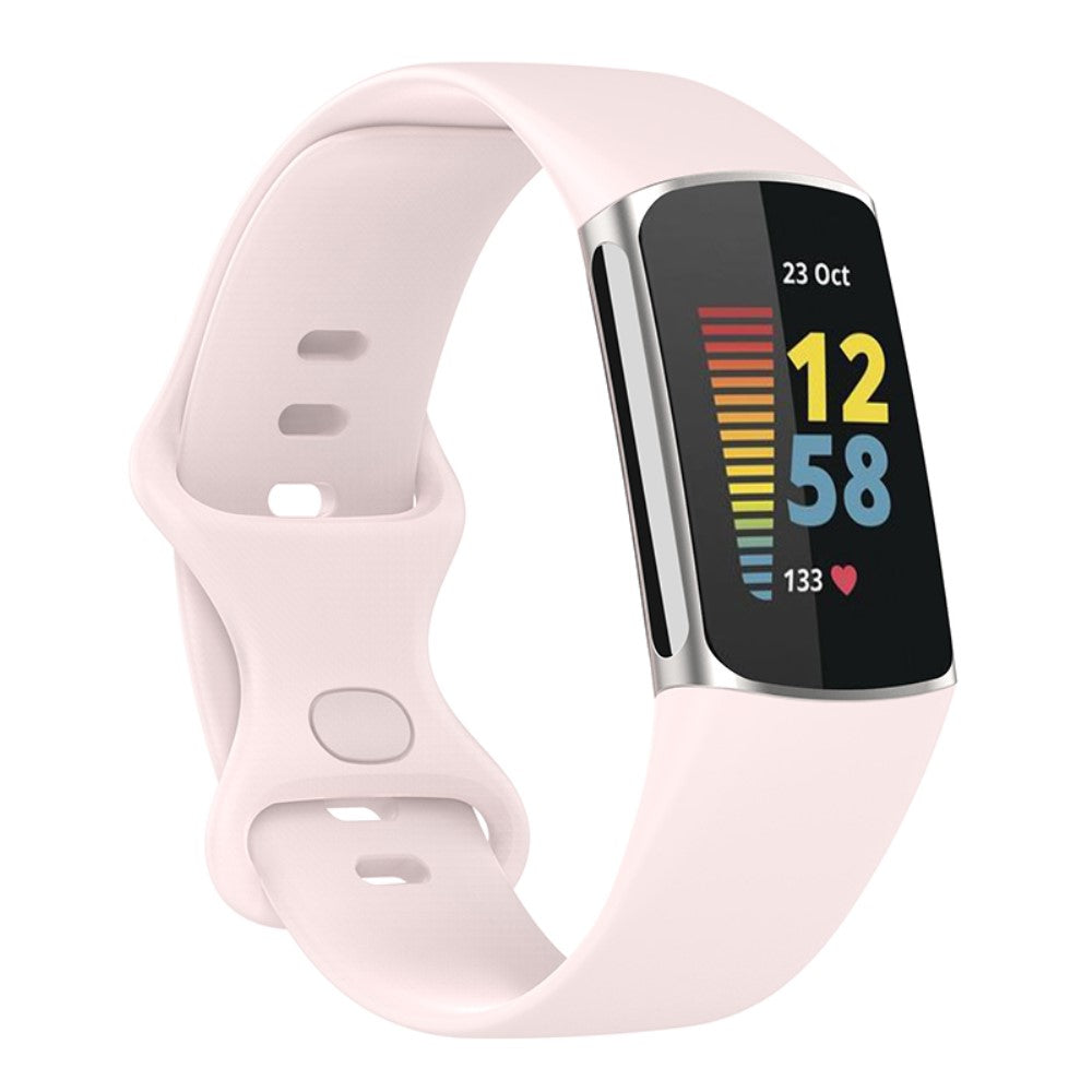 Helt vildt fed Fitbit Charge 5 Silikone Rem - Brun#serie_8