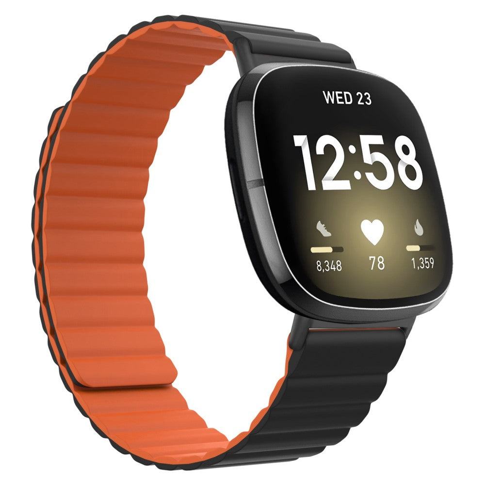 Yndigt Fitbit Sense 2 / Fitbit Versa 4 Silikone Rem - Orange#serie_1