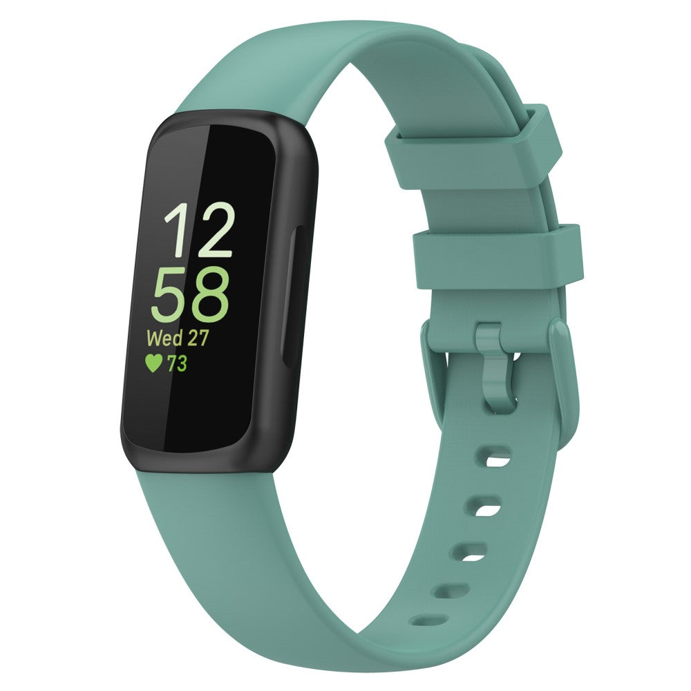 Helt vildt holdbart Fitbit Inspire 3 Silikone Rem - Grøn#serie_1