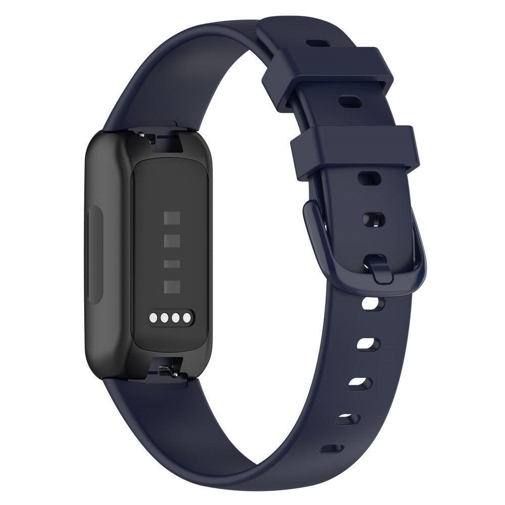 Mega elegant Fitbit Inspire 3 Silikone Rem - Størrelse: L - Blå#serie_7