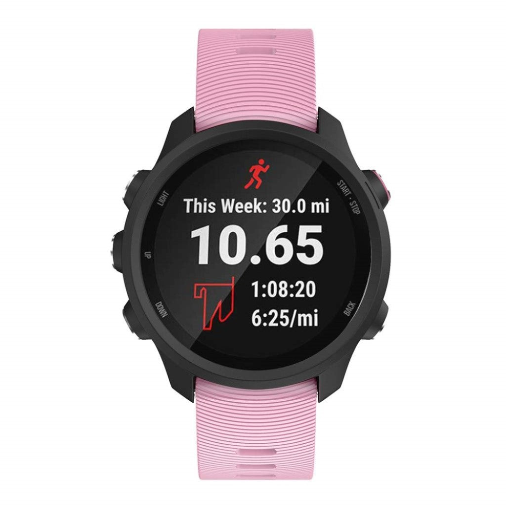 Mega smuk Universal Garmin Silikone Rem - Pink#serie_5