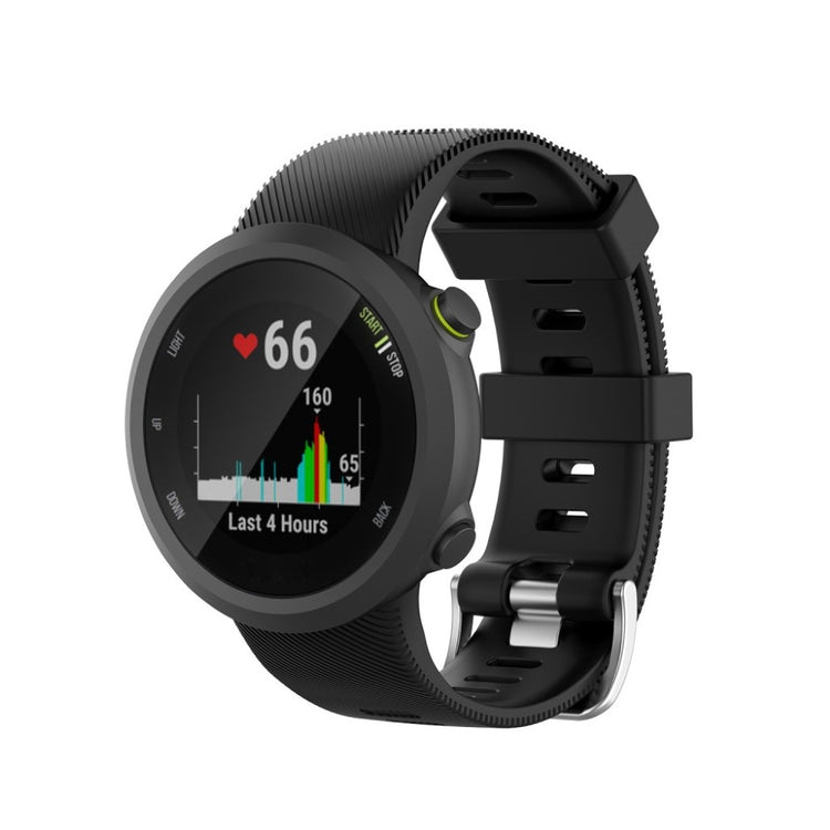  Garmin Forerunner 45 / Garmin Forerunner 45S Silikone Rem - Sort#serie_1