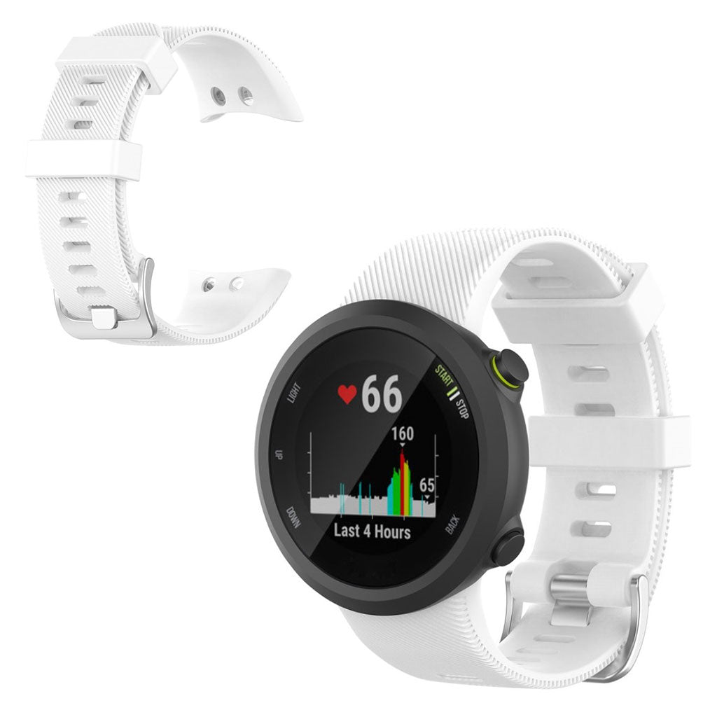  Garmin Forerunner 45 / Garmin Forerunner 45S Silikone Rem - Hvid#serie_2