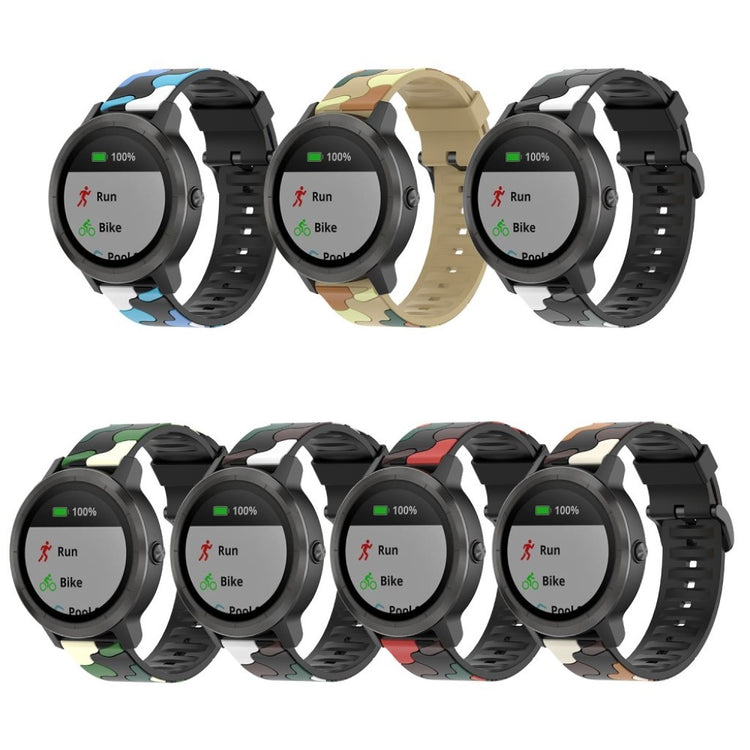  Garmin Vivoactive 3 / Garmin Forerunner 245 Silikone Rem - Grøn#serie_1