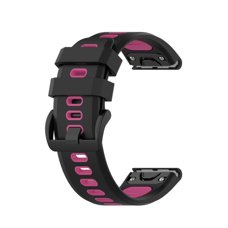 Super fint Garmin Fenix 6X Silikone Rem - Sort#serie_7