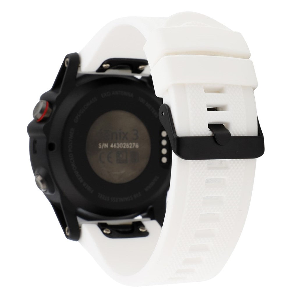 Rigtigt godt Garmin Fenix 5 Silikone Rem - Hvid#serie_2