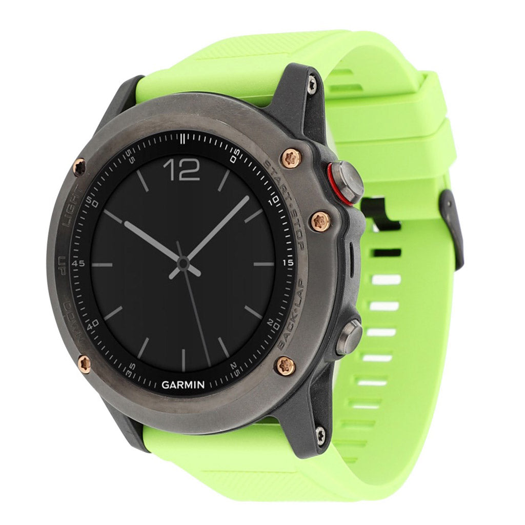 Rigtigt godt Garmin Fenix 5 Silikone Rem - Grøn#serie_6