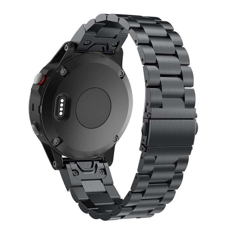 Mega flot Garmin Fenix 5X / Garmin Tactix Charlie Metal Rem - Sort#serie_2