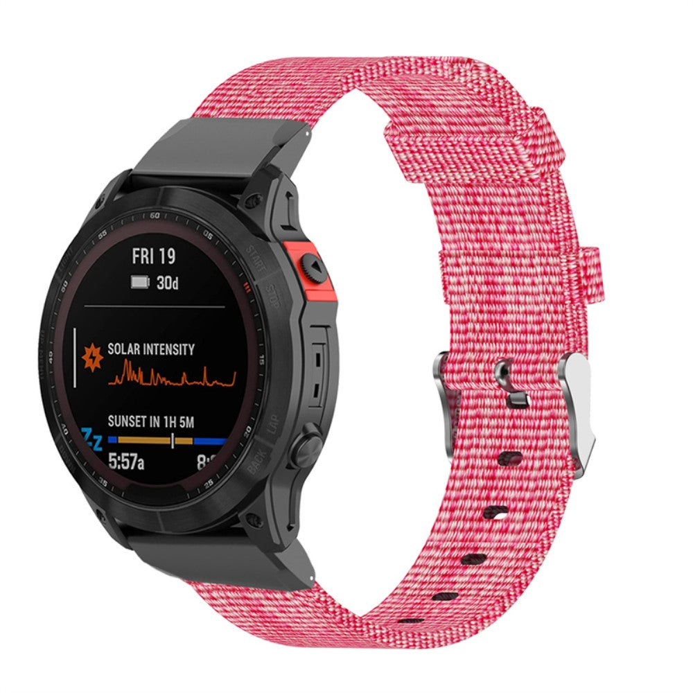 Rigtigt pænt Universal Garmin Nylon Rem - Pink#serie_1