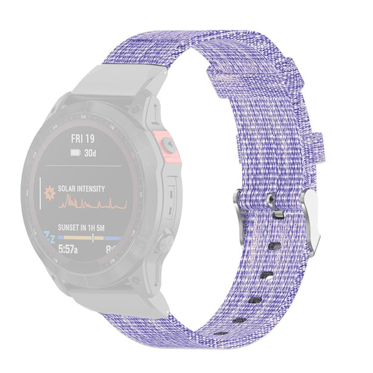 Rigtigt pænt Universal Garmin Nylon Rem - Lilla#serie_5