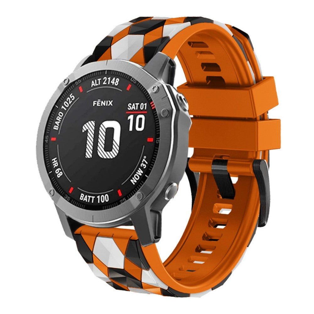 Rigtigt Flot Silikone Universal Rem passer til Smartwatch - Orange#serie_3