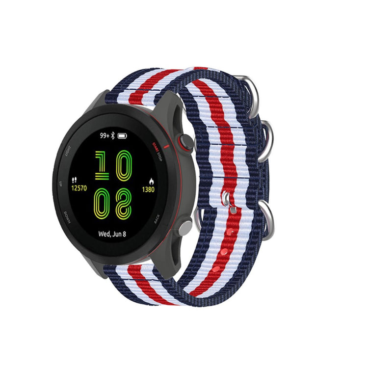 Meget kønt Garmin Forerunner 255 Nylon Rem - Flerfarvet#serie_6