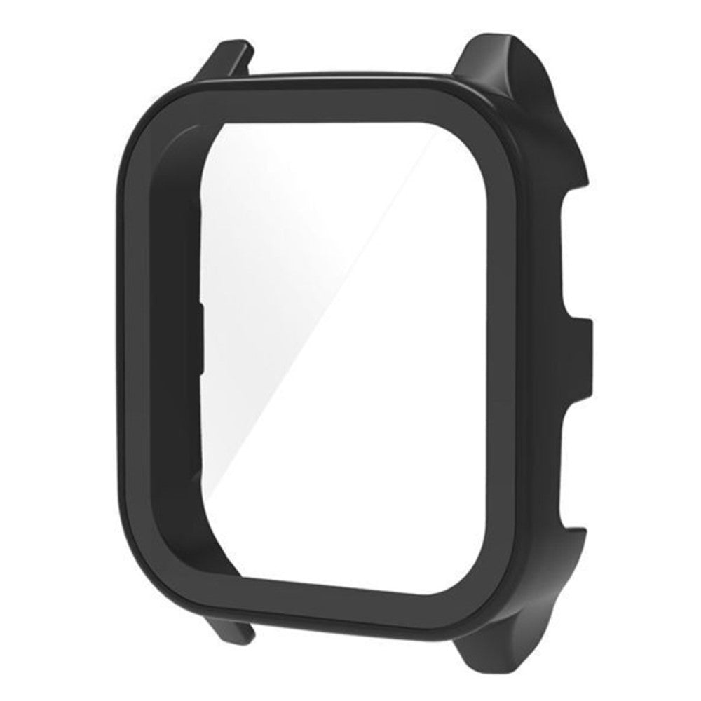 Fint Garmin Venu Sq 2 Cover med Skærmbeskytter i Plastik og Hærdet Glas - Sort#serie_4