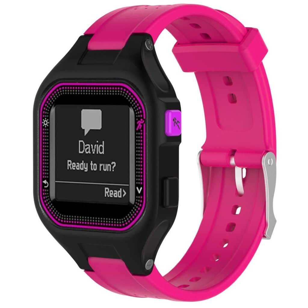 Mega cool Garmin Forerunner 25 Small Silikone Rem - Pink#serie_5