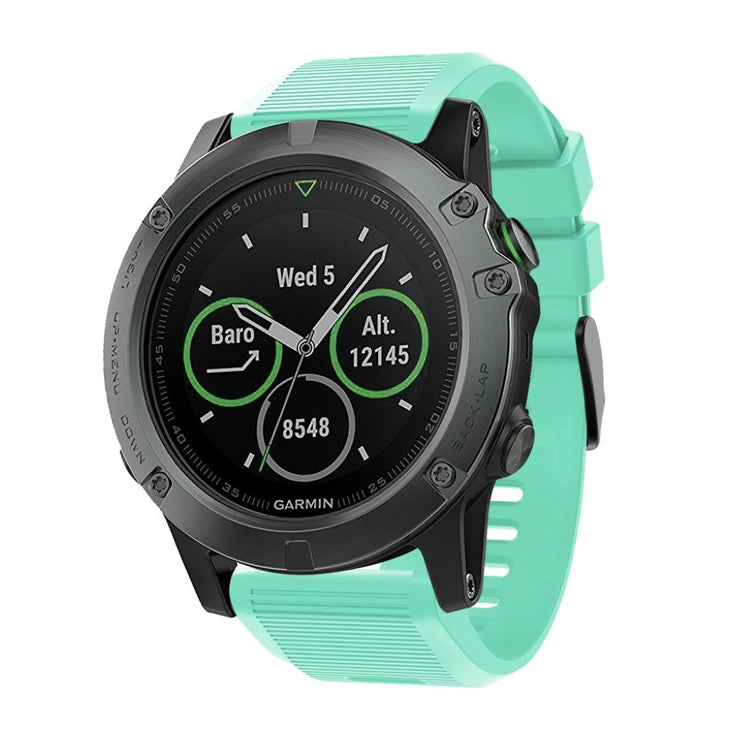 Super godt Garmin Fenix 5X Plus Silikone Rem - Grøn#serie_8