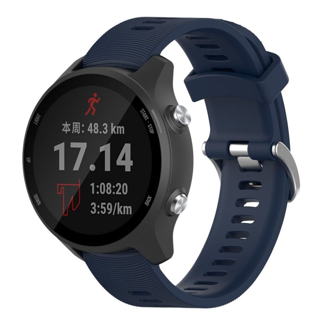 Rigtigt sejt Garmin Forerunner 245 Silikone Rem - Blå#serie_9